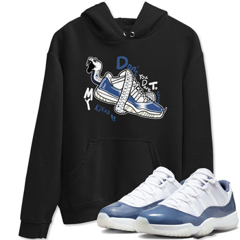 11s Diffused Blue shirts to match jordans Don't Touch My Kicks sneaker match tees Air Jordan 11 Diffused Blue SNRT Sneaker Tees streetwear brand Black 1 unisex cotton tee