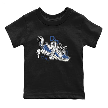11s Diffused Blue shirts to match jordans Don't Touch My Kicks sneaker match tees Air Jordan 11 Diffused Blue SNRT Sneaker Tees streetwear brand Baby and Youth Black 2 cotton tee