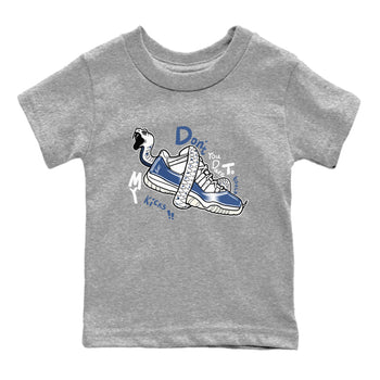 11s Diffused Blue shirts to match jordans Don't Touch My Kicks sneaker match tees Air Jordan 11 Diffused Blue SNRT Sneaker Tees streetwear brand Baby and Youth Heather Grey 2 cotton tee