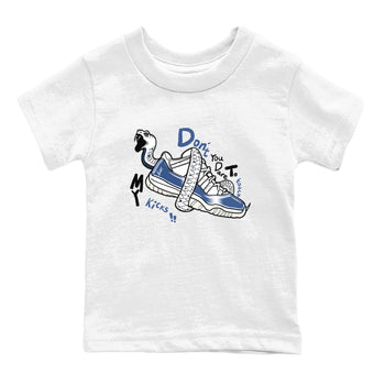 11s Diffused Blue shirts to match jordans Don't Touch My Kicks sneaker match tees Air Jordan 11 Diffused Blue SNRT Sneaker Tees streetwear brand Baby and Youth White 2 cotton tee
