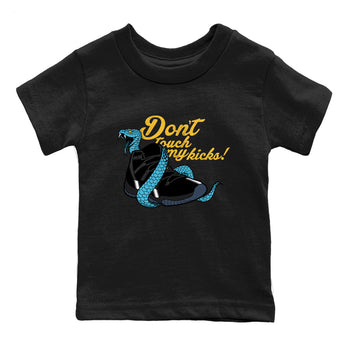 Sneaker match tees – Sneaker Tees To Match Air Jordan 11 Gamma Shoes – Don't Touch My Kicks Kids T-Shirt Black 2