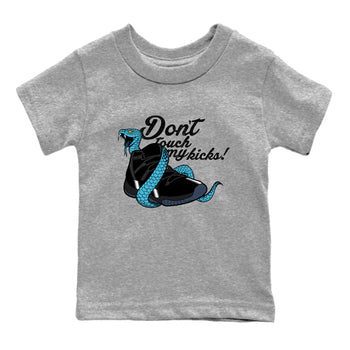 Sneaker match tees – Sneaker Tees To Match Air Jordan 11 Gamma Shoes – Don't Touch My Kicks Kids T-Shirt Heather Grey 2