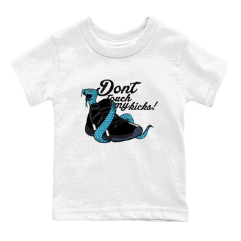 Sneaker match tees – Sneaker Tees To Match Air Jordan 11 Gamma Shoes – Don't Touch My Kicks Kids T-Shirt White 2