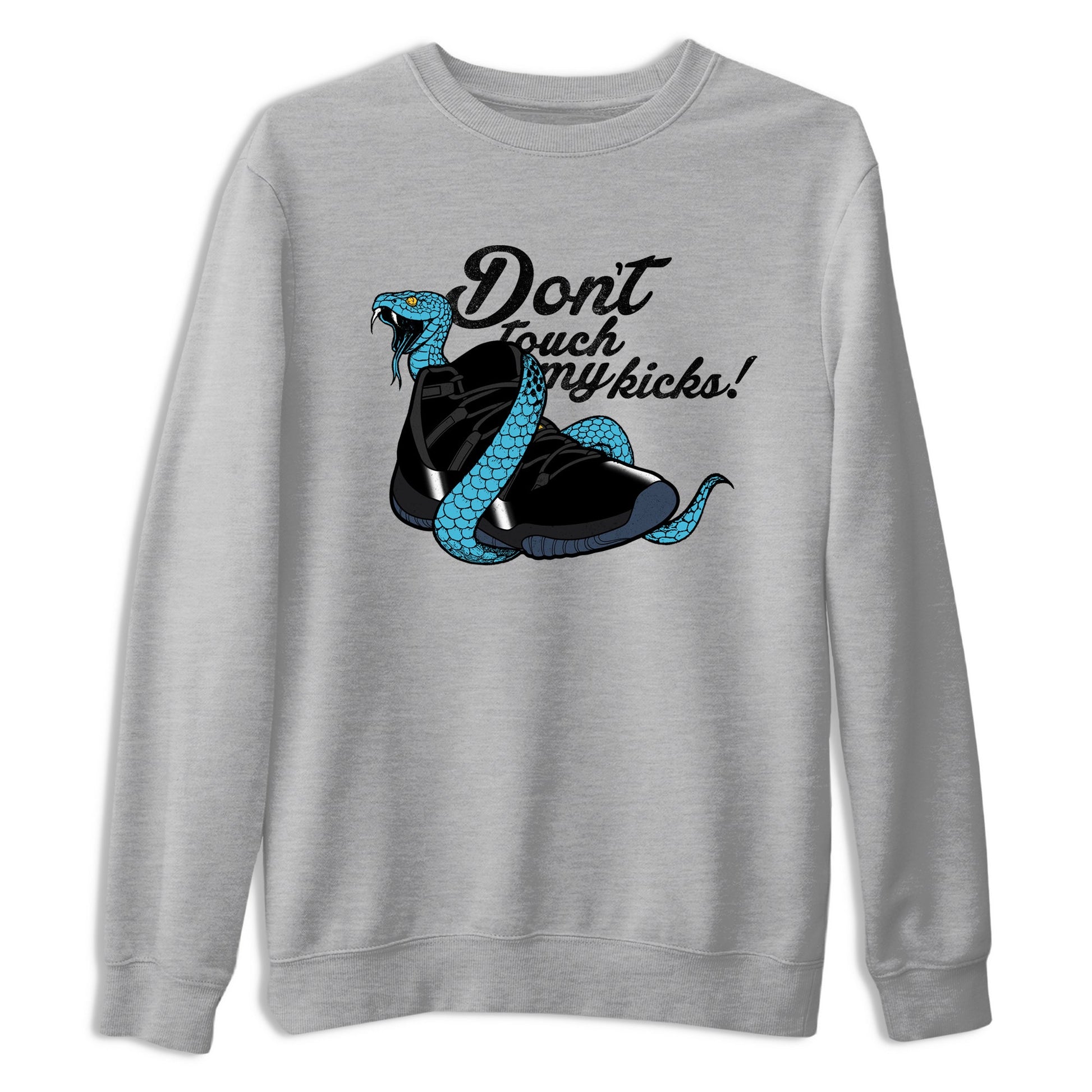 Sneaker match tees – Sneaker Tees To Match Air Jordan 11 Gamma Shoes – Don't Touch My Kicks Tee Heather Grey 2