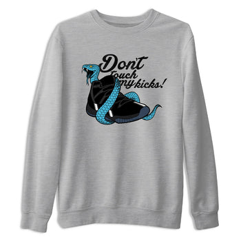Sneaker match tees – Sneaker Tees To Match Air Jordan 11 Gamma Shoes – Don't Touch My Kicks Tee Heather Grey 2