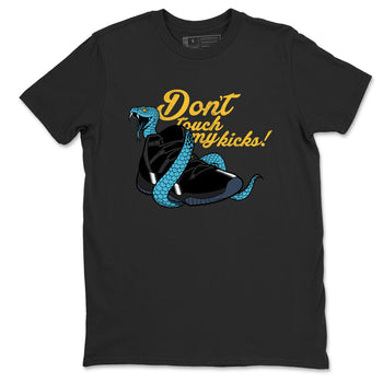 Sneaker match tees – Sneaker Tees To Match Air Jordan 11 Gamma Shoes – Don't Touch My Kicks Tee Black 2