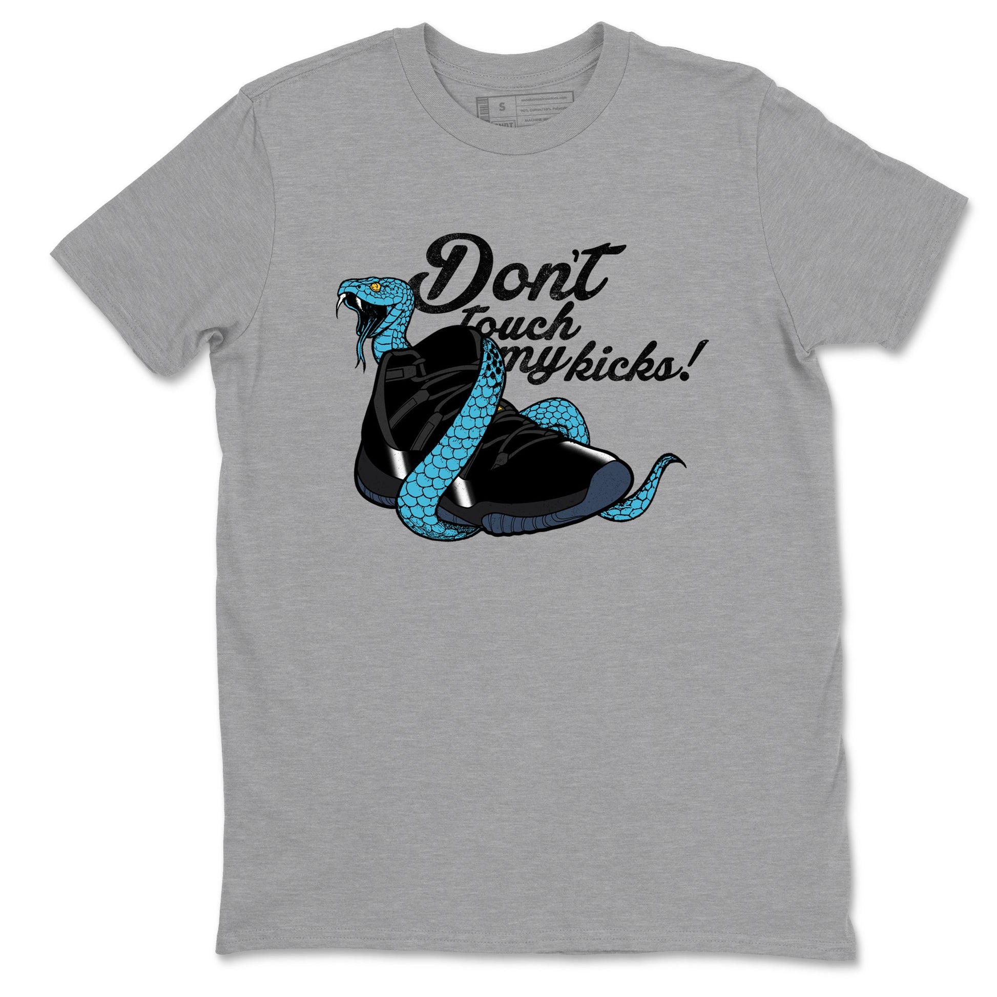 Sneaker match tees – Sneaker Tees To Match Air Jordan 11 Gamma Shoes – Don't Touch My Kicks Tee Heather Grey 2