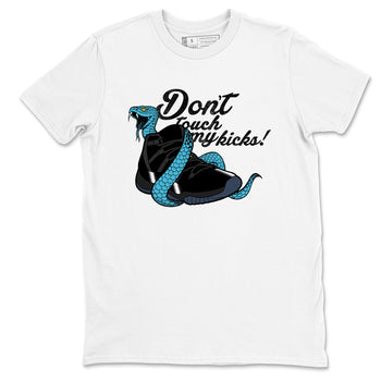 Sneaker match tees – Sneaker Tees To Match Air Jordan 11 Gamma Shoes – Don't Touch My Kicks Tee White 2