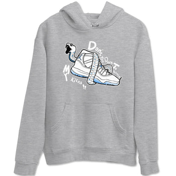 11s Legend Blue shirts to match jordans Don't Touch My Kicks best t shirts to wear with jordans AJ11 Retro Legend Blue match shoes to clothes SNRT Sneaker Tees unisex cotton Heather Grey 2 shirts