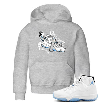 11s Legend Blue shirts to match jordans Don't Touch My Kicks best t shirts to wear with jordans AJ11 Retro Legend Blue match shoes to clothes SNRT Sneaker Tees Youth Baby Heather Grey 1 tee