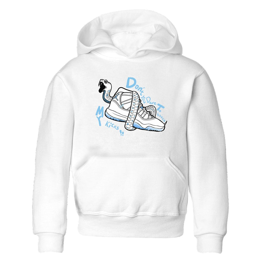 11s Legend Blue shirts to match jordans Don't Touch My Kicks best t shirts to wear with jordans AJ11 Retro Legend Blue match shoes to clothes SNRT Sneaker Tees Youth Baby White 2 tee