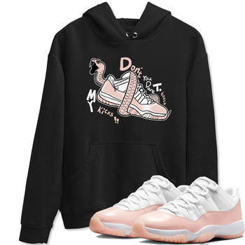 11s Legend Pink shirt to match jordans Don't Touch My Kicks sneaker tees Air Jordan 11 Legend Pink SNRT Sneaker Release Tees unisex cotton Black 1 crew neck shirt