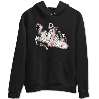 11s Legend Pink shirt to match jordans Don't Touch My Kicks sneaker tees Air Jordan 11 Legend Pink SNRT Sneaker Release Tees unisex cotton Black 2 crew neck shirt