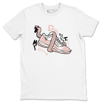 11s Legend Pink shirt to match jordans Don't Touch My Kicks sneaker tees Air Jordan 11 Legend Pink SNRT Sneaker Release Tees unisex cotton White 2 crew neck shirt