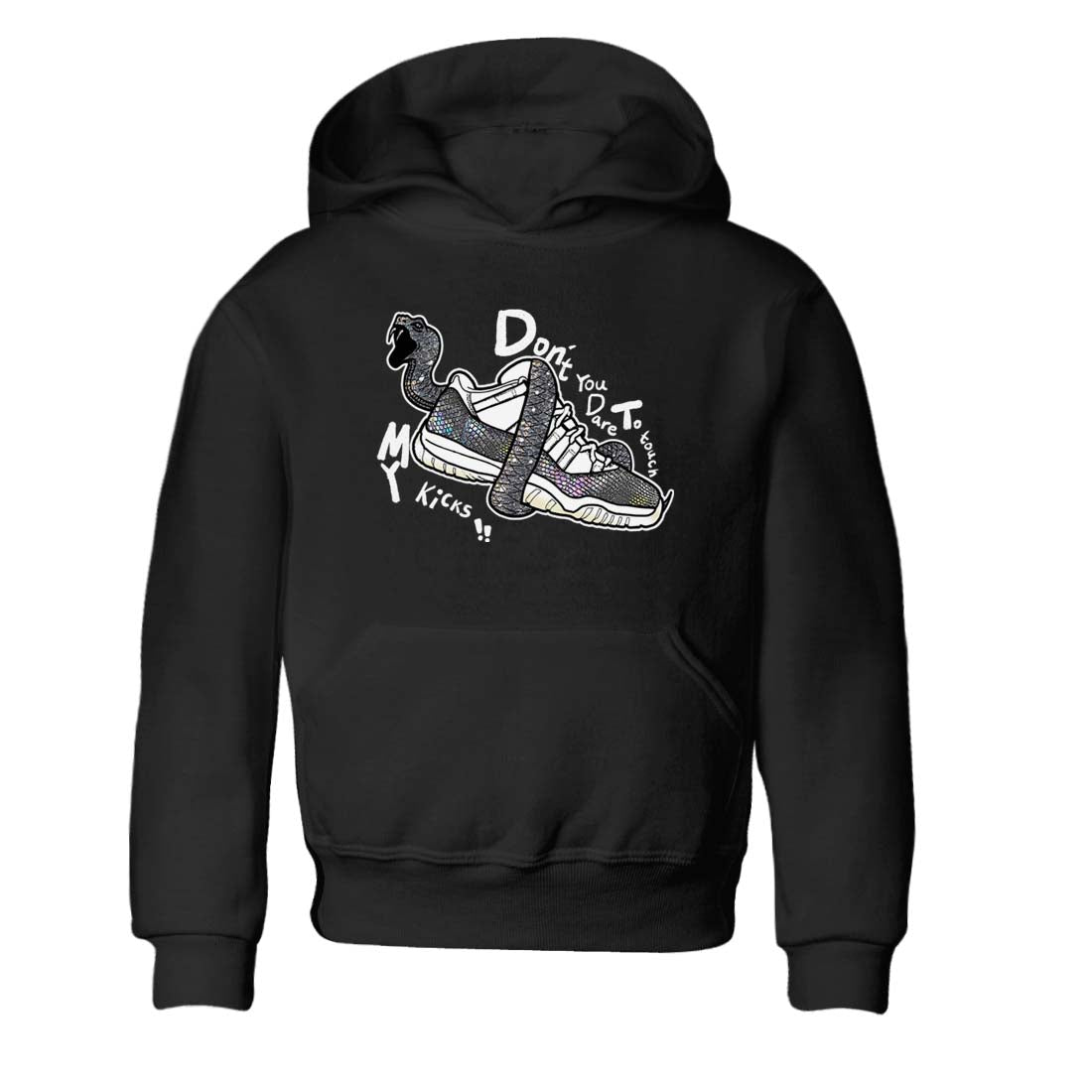 11s Year Of The Snake shirts to match jordans  Don't Touch My Kicks shirts to match jordans Air Jordan 11 Retro Low Year Of The Snake match shoes to clothes SNRT Sneaker Tees Youth Baby Black 2 tee