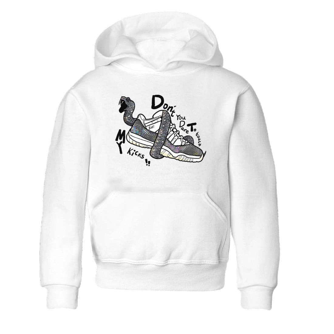 11s Year Of The Snake shirts to match jordans  Don't Touch My Kicks shirts to match jordans Air Jordan 11 Retro Low Year Of The Snake match shoes to clothes SNRT Sneaker Tees Youth Baby White 2 tee