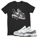 11s Year Of The Snake shirts to match jordans  Don't Touch My Kicks shirts to match jordans Air Jordan 11 Retro Low Year Of The Snake match shoes to clothes SNRT Sneaker Tees unisex cotton Black 1 shirts