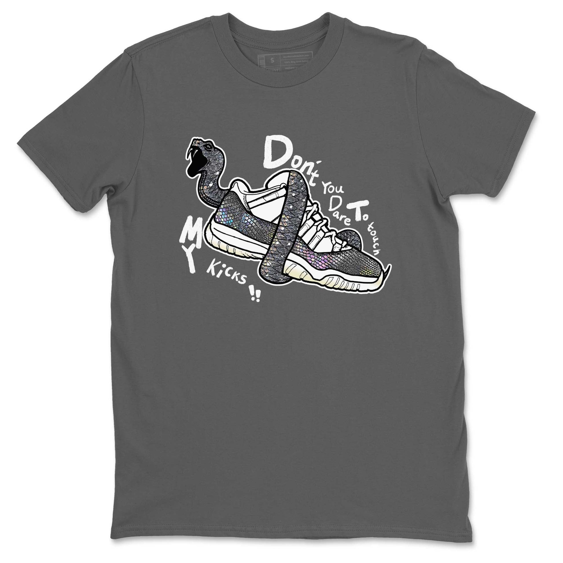 11s Year Of The Snake shirts to match jordans  Don't Touch My Kicks shirts to match jordans Air Jordan 11 Retro Low Year Of The Snake match shoes to clothes SNRT Sneaker Tees unisex cotton Cool Grey 2 shirts