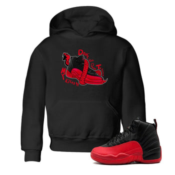 12s Flu Game shirts to match jordans Don't Touch My Kicks sneaker match tees Air Jordan 12 Retro Flu Game match shoes to clothes SNRT Sneaker Tees Youth Baby Black 1 tee