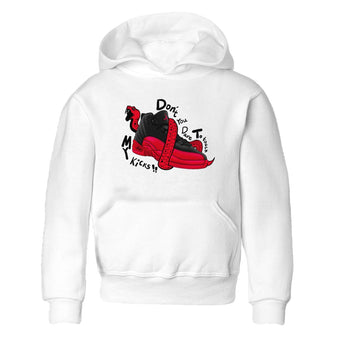 12s Flu Game shirts to match jordans Don't Touch My Kicks sneaker match tees Air Jordan 12 Retro Flu Game match shoes to clothes SNRT Sneaker Tees Youth Baby White 2 tee
