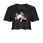 Air Jordan 12 Red Taxi shirts to match jordans Don't Touch My Kicks sneaker match tees 12s Red Taxi SNRT sneaker release Tees Black 2 crop length shirt