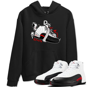 Air Jordan 12 Red Taxi shirts to match jordans Don't Touch My Kicks sneaker match tees 12s Red Taxi SNRT sneaker release Tees unisex cotton Black 1 crew neck shirt