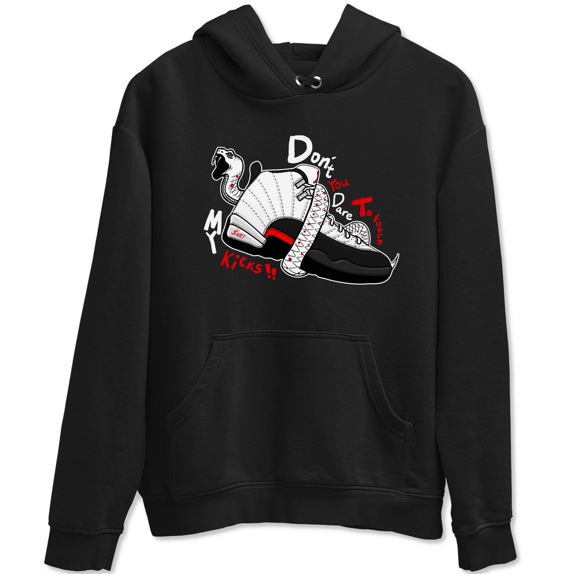 Air Jordan 12 Red Taxi shirts to match jordans Don't Touch My Kicks sneaker match tees 12s Red Taxi SNRT sneaker release Tees unisex cotton Black 2 crew neck shirt