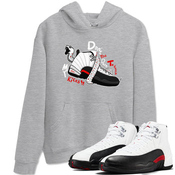 Air Jordan 12 Red Taxi shirts to match jordans Don't Touch My Kicks sneaker match tees 12s Red Taxi SNRT sneaker release Tees unisex cotton Heather Grey 1 crew neck shirt