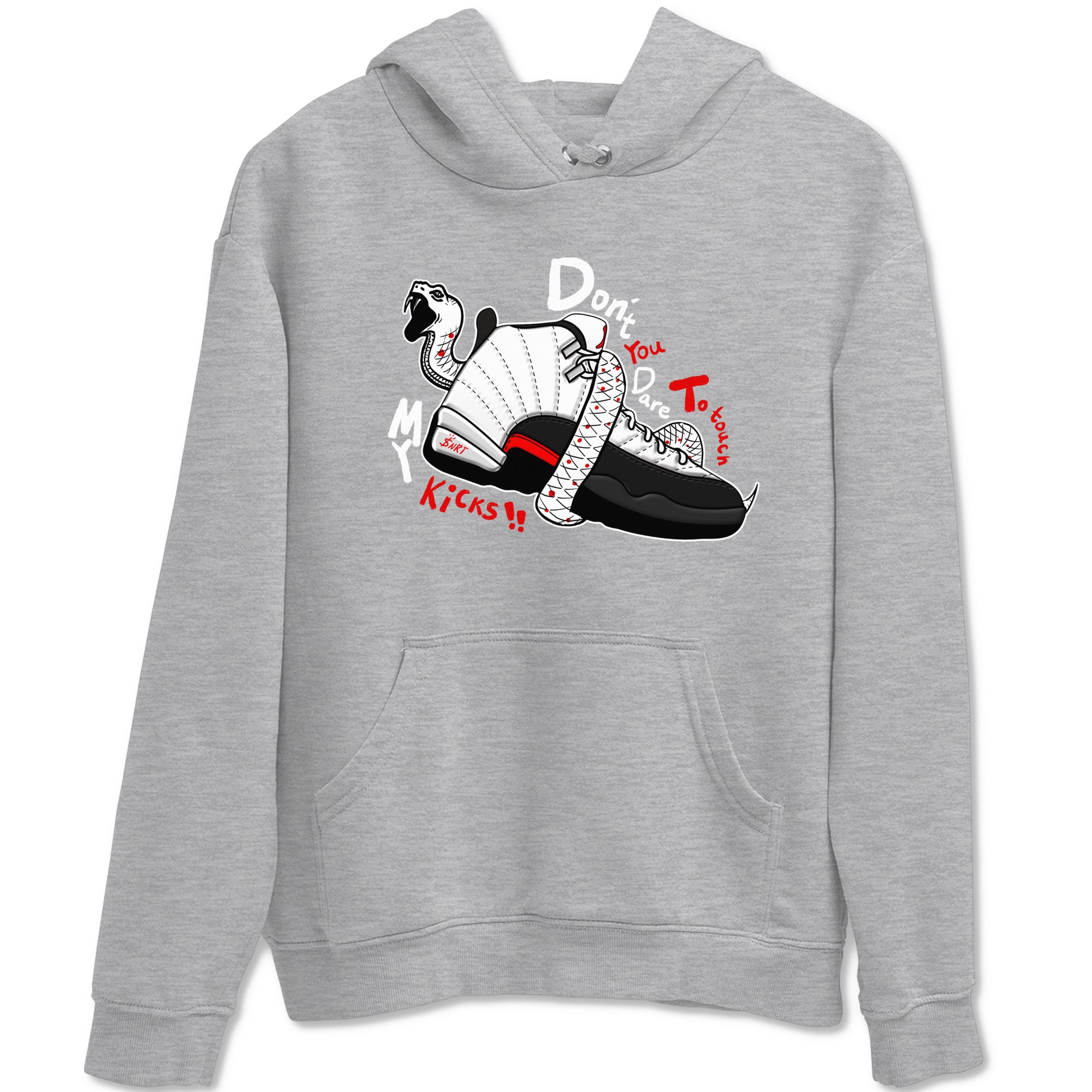 Air Jordan 12 Red Taxi shirts to match jordans Don't Touch My Kicks sneaker match tees 12s Red Taxi SNRT sneaker release Tees unisex cotton Heather Grey 2 crew neck shirt