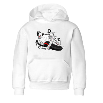 Air Jordan 12 Red Taxi shirts to match jordans Don't Touch My Kicks sneaker match tees 12s Red Taxi SNRT sneaker release tees baby toddler White 2 cotton Shirt