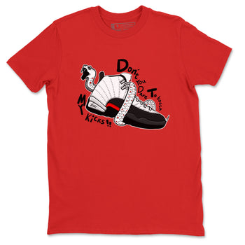 Air Jordan 12 Red Taxi shirts to match jordans Don't Touch My Kicks sneaker match tees 12s Red Taxi SNRT sneaker release Tees unisex cotton Red 2 crew neck shirt