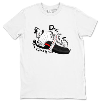 Air Jordan 12 Red Taxi shirts to match jordans Don't Touch My Kicks sneaker match tees 12s Red Taxi SNRT sneaker release Tees unisex cotton White 2 crew neck shirt