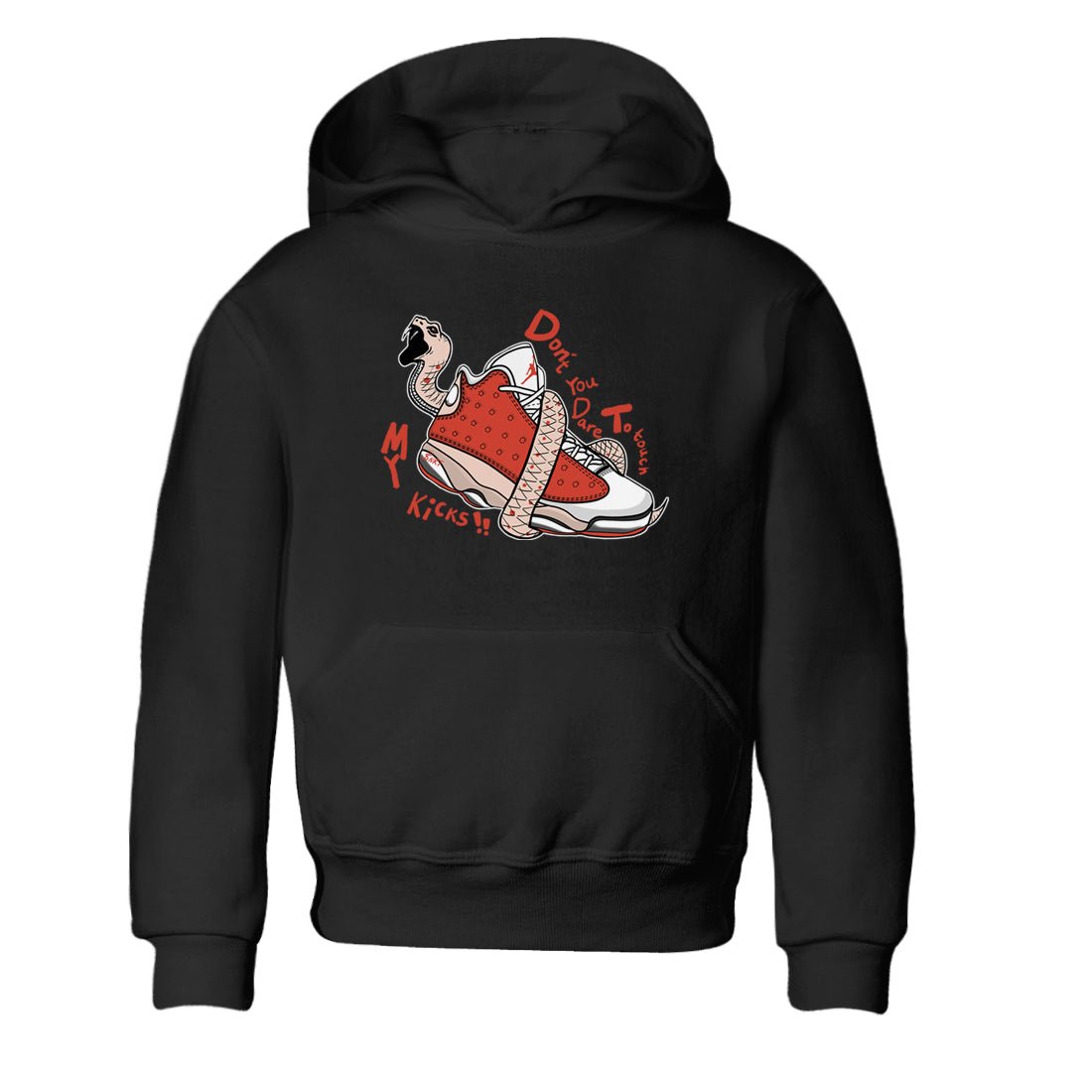 13s Dune Red shirts to match jordans Don't Touch My Kicks sneaker match tees Air Jordan 13 Dune Red SNRT Sneaker Tees streetwear brand Baby and Youth Black 2 cotton tee