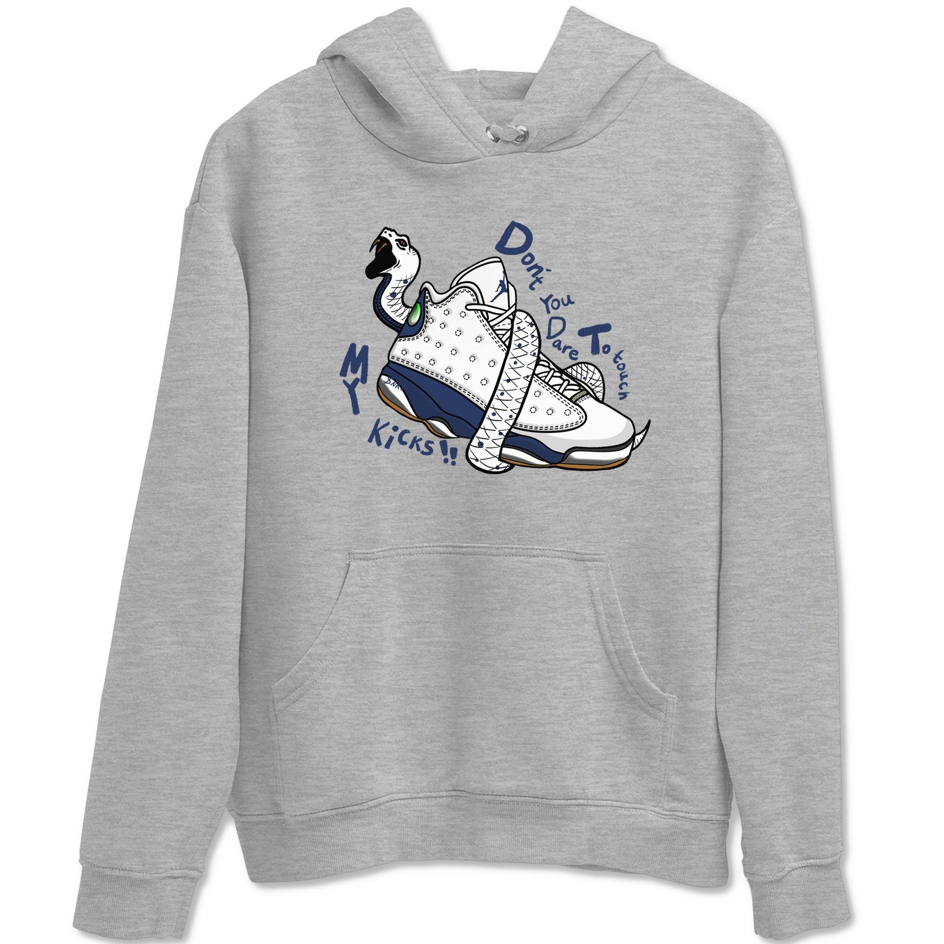 13s Midnight Navy shirts to match jordans Don't Touch My Kicks sneaker match tees Air Jordan 13 Midnight Navy SNRT Sneaker Release Tees unisex cotton Heather Grey 2 crew neck shirts