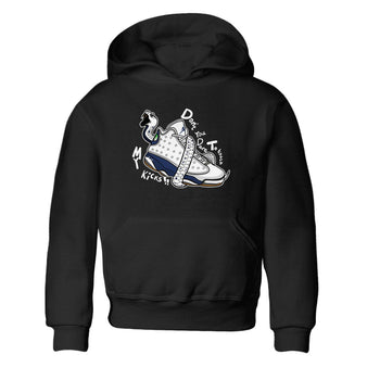 13s Midnight Navy shirts to match jordans Don't Touch My Kicks sneaker match tees Air Jordan 13 Midnight Navy SNRT Sneaker Release Tees Youth Baby Black 2 crew neck shirts