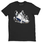 13s Midnight Navy shirts to match jordans Don't Touch My Kicks sneaker match tees Air Jordan 13 Midnight Navy SNRT Sneaker Release Tees unisex cotton Black 2 crew neck shirts