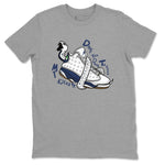 13s Midnight Navy shirts to match jordans Don't Touch My Kicks sneaker match tees Air Jordan 13 Midnight Navy SNRT Sneaker Release Tees unisex cotton Heather Grey 2 crew neck shirts