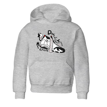 Air Jordan 14 Black Toe t shirts to match sneakers Don't Touch My Kicks sneaker match tees 14s Black Toe sneaker match tee SNRT Sneaker Tees Youth Baby Heather Grey 2 tee