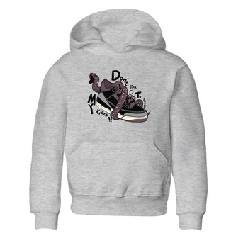 AJ3 A Ma Maniere x Black shirts to match jordans Don't Touch My Kicks sneaker match tees A Ma Maniere x Air Jordan 3 “Black” SNRT Sneaker Tees streetwear brand Baby and Youth Heather Grey 2 cotton tee