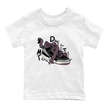 AJ3 A Ma Maniere x Black shirts to match jordans Don't Touch My Kicks sneaker match tees A Ma Maniere x Air Jordan 3 “Black” SNRT Sneaker Tees streetwear brand Baby and Youth White 2 cotton tee