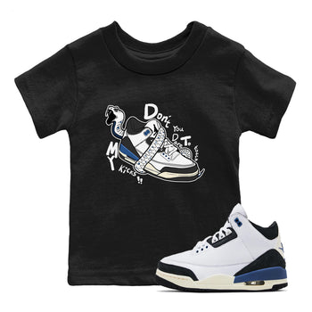 3s For The Love to match jordans Don't Touch My Kicks sneaker match tees A Ma Maniere For The Love match shoes to clothes SNRT Sneaker Tees Youth Baby Black 1 tee