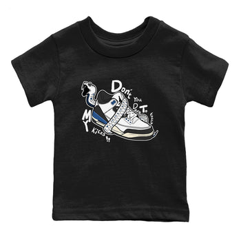 3s For The Love to match jordans Don't Touch My Kicks sneaker match tees A Ma Maniere For The Love match shoes to clothes SNRT Sneaker Tees Youth Baby Black 2 tee