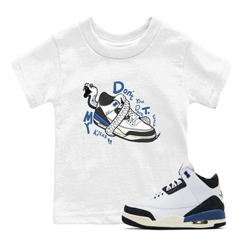 3s For The Love to match jordans Don't Touch My Kicks sneaker match tees A Ma Maniere For The Love match shoes to clothes SNRT Sneaker Tees Youth Baby White 1 tee