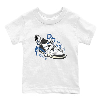 3s For The Love to match jordans Don't Touch My Kicks sneaker match tees A Ma Maniere For The Love match shoes to clothes SNRT Sneaker Tees Youth Baby White 2 tee