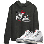 3s Cement Grey shirts to match jordans Don't Touch My Kicks sneaker match tees Air Jordan 3 Cement Grey SNRT Sneaker Release Tees unisex cotton Charcoal Heather 1 crew neck shirts