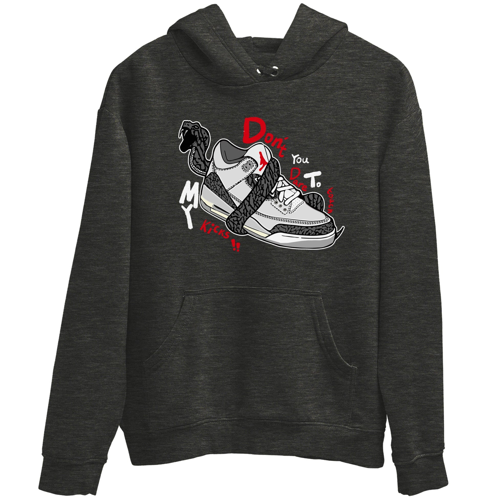 3s Cement Grey shirts to match jordans Don't Touch My Kicks sneaker match tees Air Jordan 3 Cement Grey SNRT Sneaker Release Tees unisex cotton Charcoal Heather 2 crew neck shirts