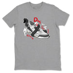 3s Cement Grey shirts to match jordans Don't Touch My Kicks sneaker match tees Air Jordan 3 Cement Grey SNRT Sneaker Release Tees unisex cotton Heather Grey 2 crew neck shirts