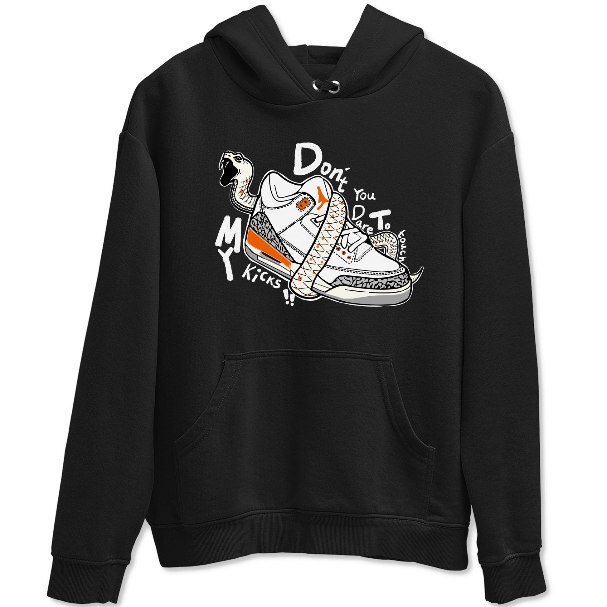 3s Georgia Peach shirt to match jordans Don't Touch My Kicks sneaker tees Air Jordan 3 Georgia Peach SNRT Sneaker Release Tees unisex cotton Black 2 crew neck shirt