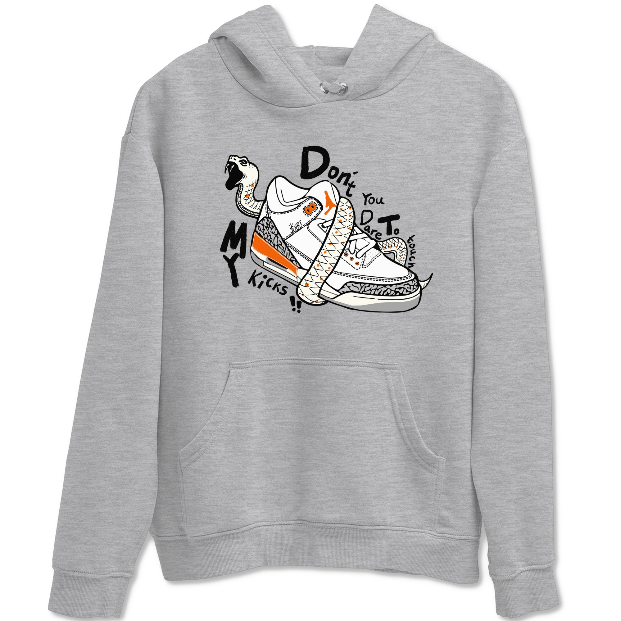 3s Georgia Peach shirt to match jordans Don't Touch My Kicks sneaker tees Air Jordan 3 Georgia Peach SNRT Sneaker Release Tees unisex cotton Heather Grey 2 crew neck shirt