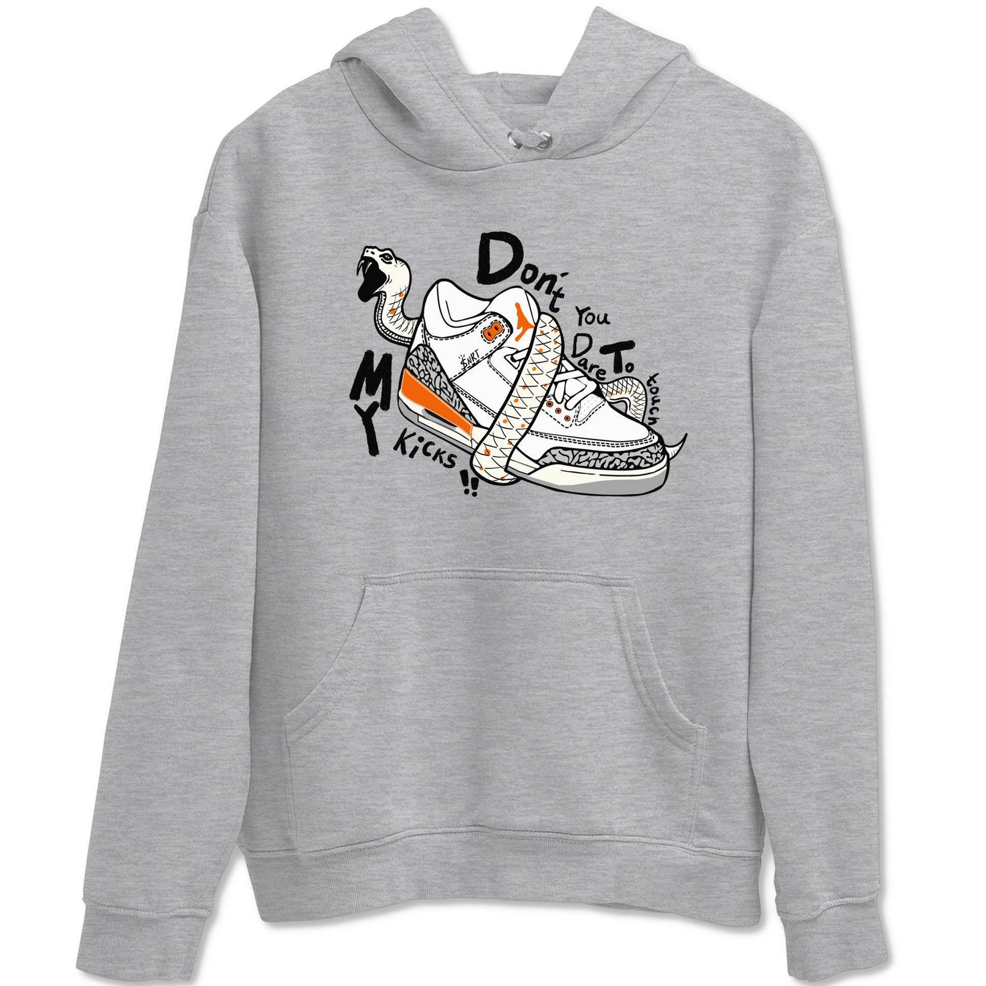 3s Georgia Peach shirt to match jordans Don't Touch My Kicks sneaker tees Air Jordan 3 Georgia Peach SNRT Sneaker Release Tees unisex cotton Heather Grey 2 crew neck shirt